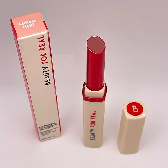 BEAUTY FOR REAL | Lip Revival | Hydration Serum Lipstick | Light Neutral (New!)✨ - Picture 4 of 9